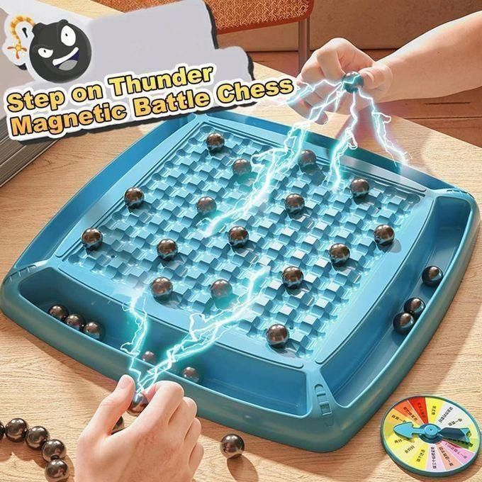 🎁 باك ثنائي DuoKids — عصي السقوط LED + شطرنج مغناطيسي | لعبتان في علبة واحدة!