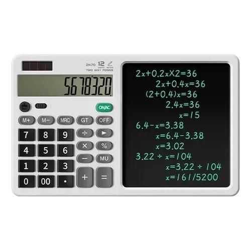آلة حاسبة مكتبية ذكية مع لوحة كتابة LCD