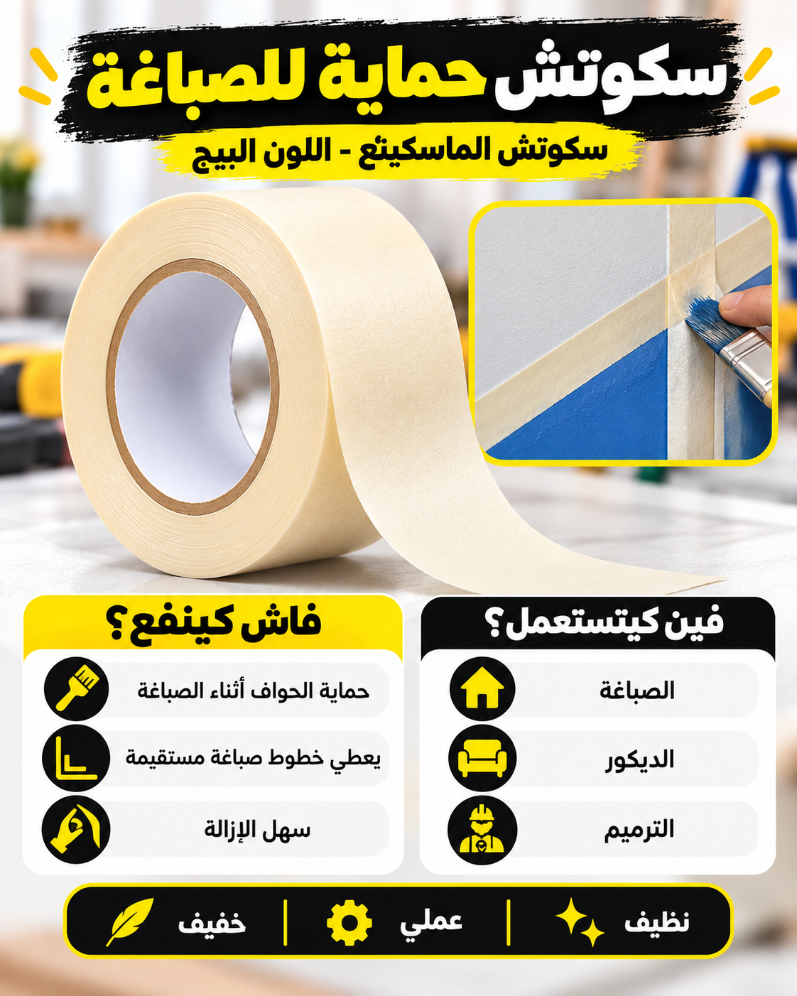 باك 7 سكوتشات متعددة الاستعمالات للمنزل والورشة