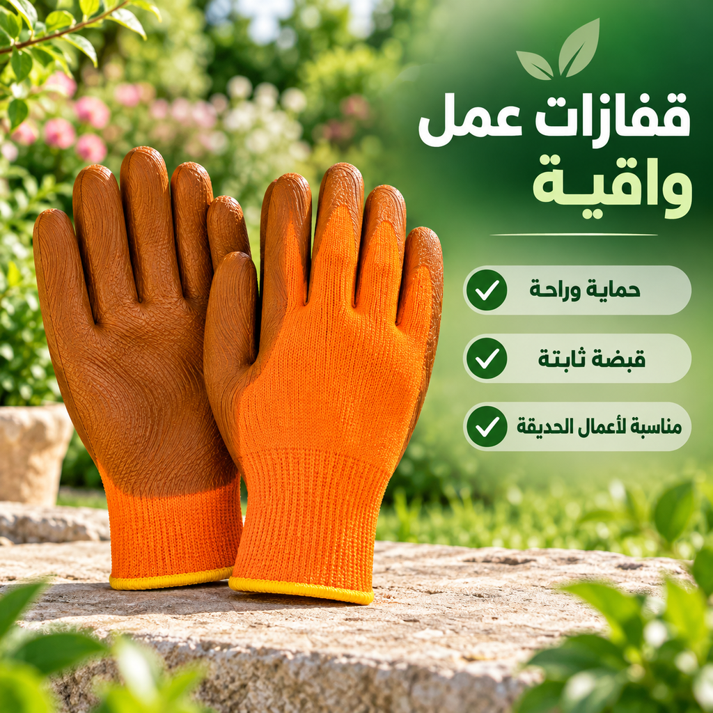 زوج قفازات واقية لأعمال الحديقة